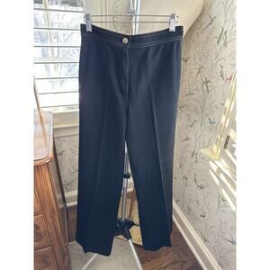 Vintage Wool Pants Womens 27x30 Act III Black Trousers 80s High Waist USA